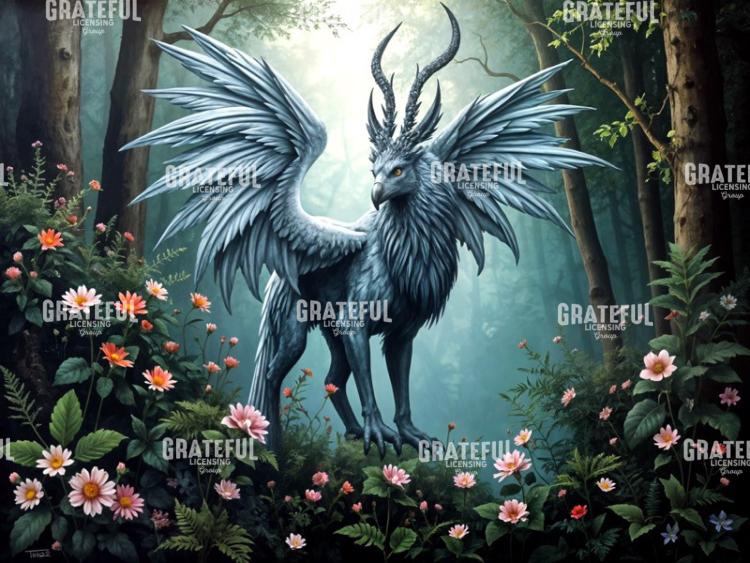 Gryphon Among The Wildflowers