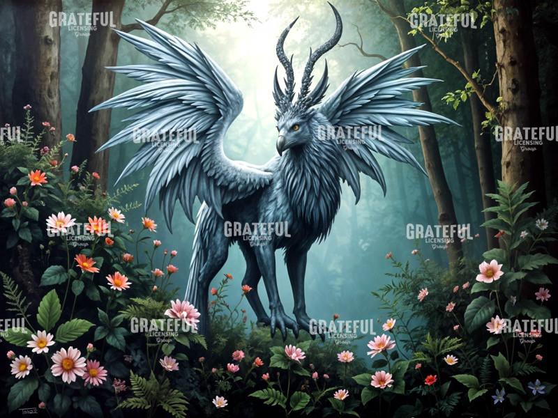 Gryphon Among The Wildflowers