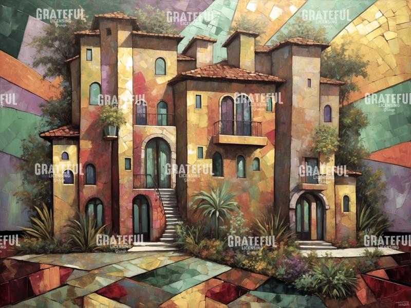 Gold and Green Italian Villa