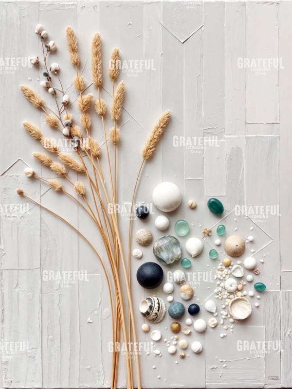 Seashell and Reed Mosaic