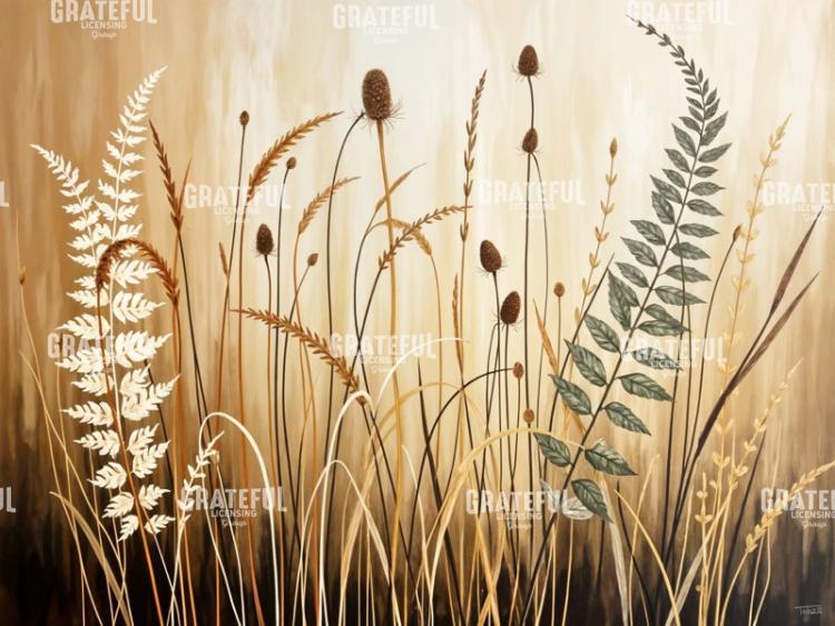 Warm Tone Natural Grasses