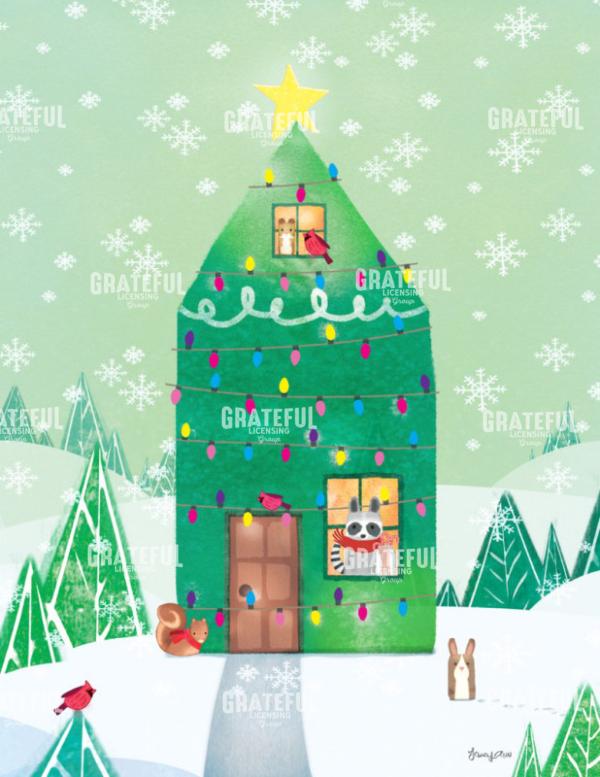 Country-Christmas-Tree-House