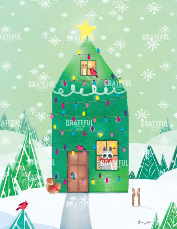 Country-Christmas-Tree-House