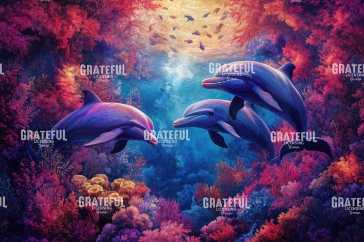 Underwater Paradise with Dolphins