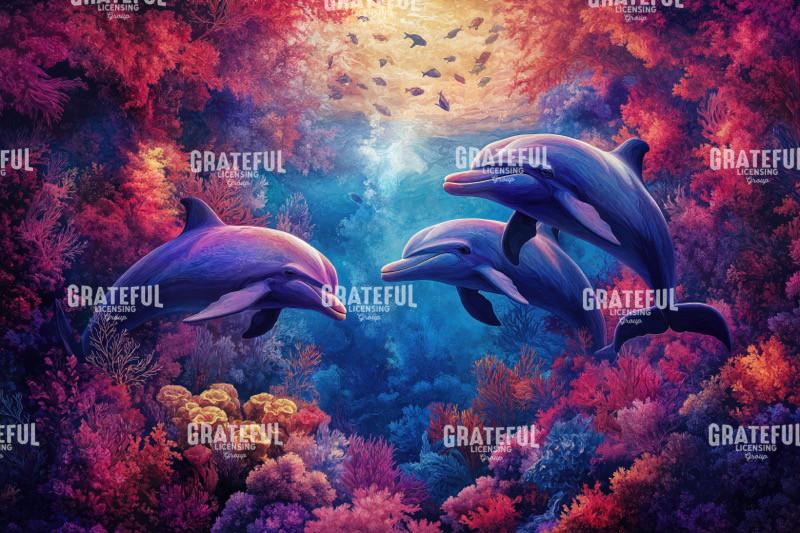 Underwater Paradise with Dolphins
