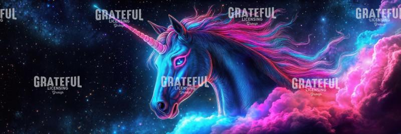Neon Unicorn Panorama
