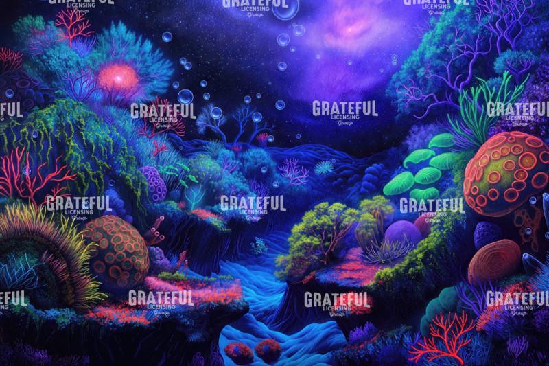 Underwater Paradise Neon Coral Reef