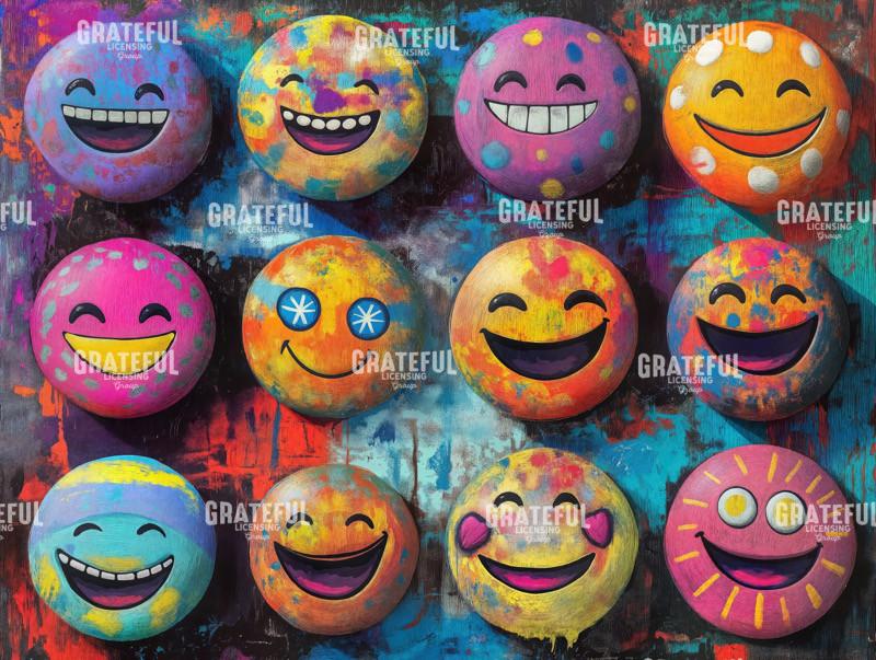 Emojis Splattered