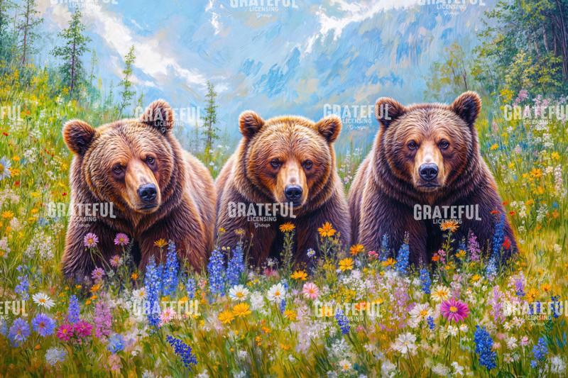 Grizzly Bears in the Canadian Wilderness