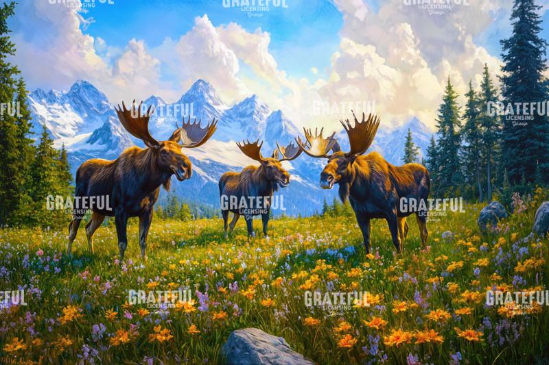 Moose in the Canadian Wilderness (3)