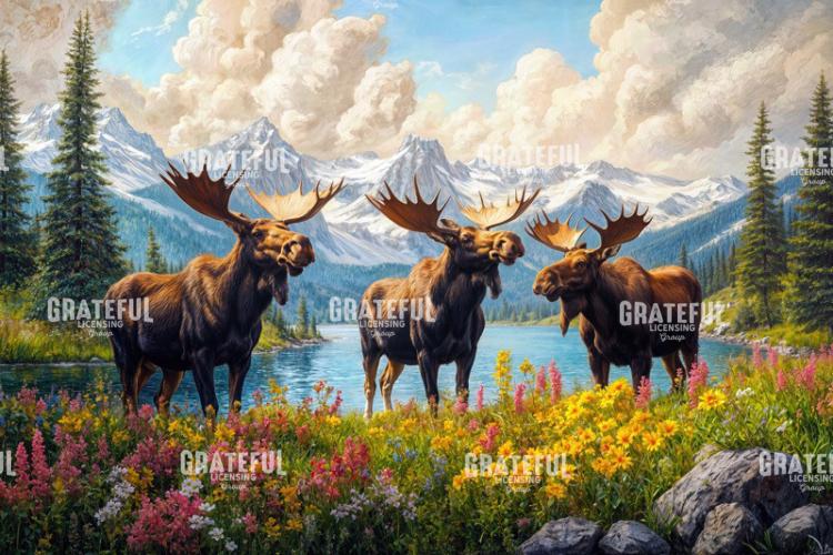 Moose in the Canadian Wilderness (1)