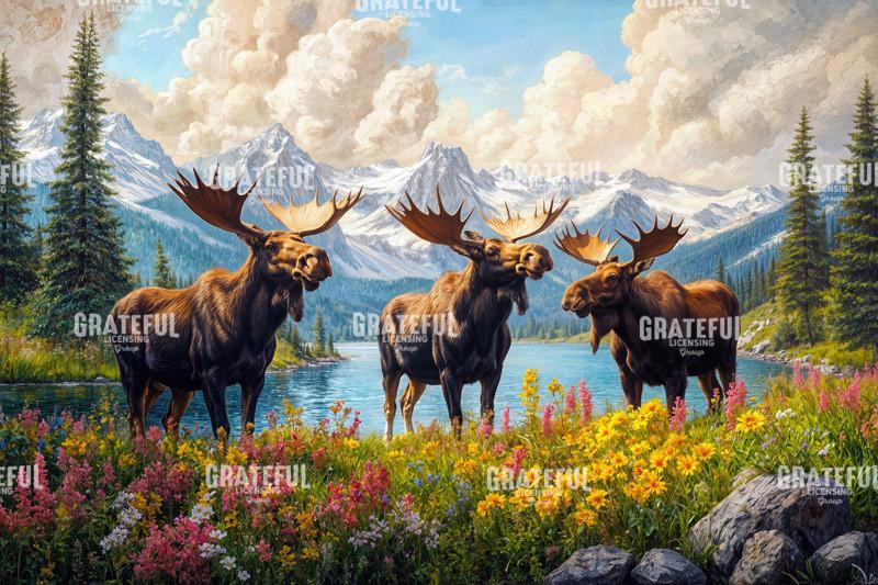 Moose in the Canadian Wilderness (1)