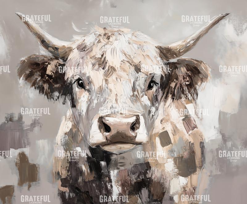 Earth tone Highland Cow