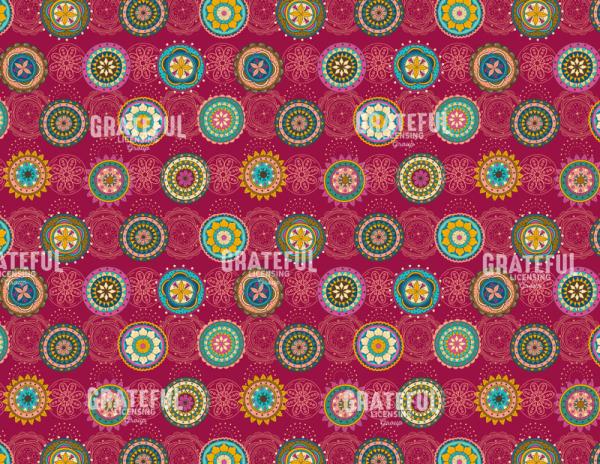Boho Medallions Red