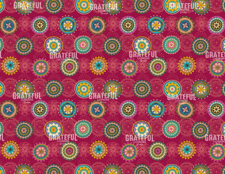 Boho Medallions Red