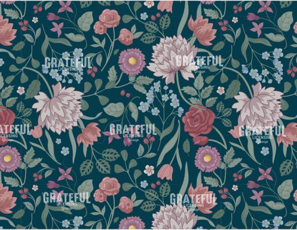 Floral Moods Teal