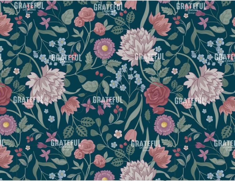 Floral Moods Teal
