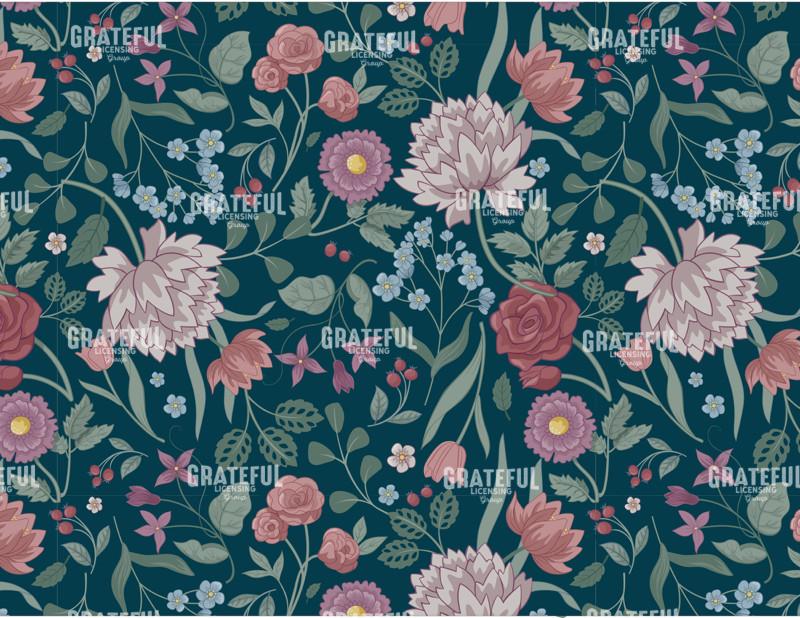 Floral Moods Teal