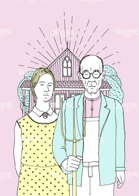 Pop Art American Gothic