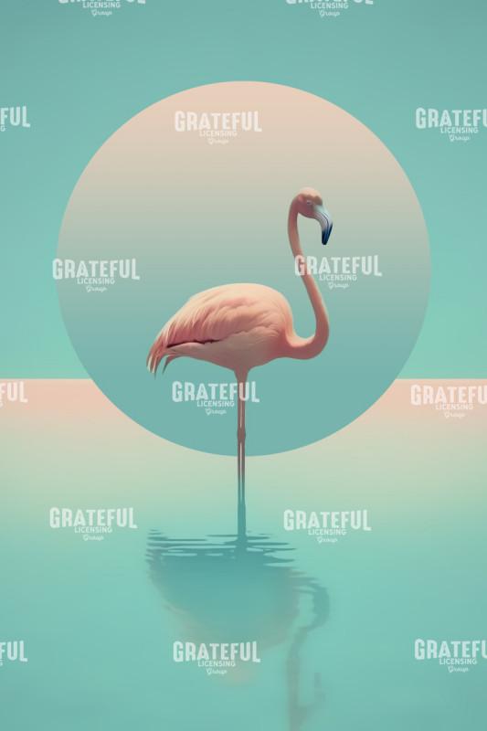 Flamingo in the Pool