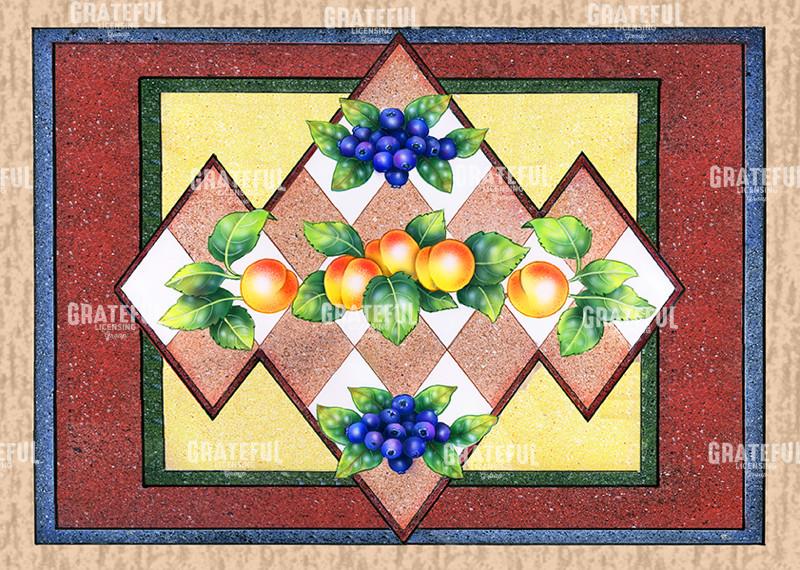 apricots and blueberries