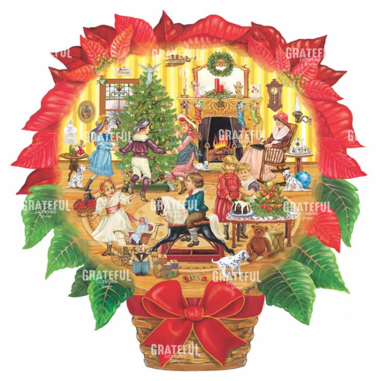 Victorian Christmas Poinsettia