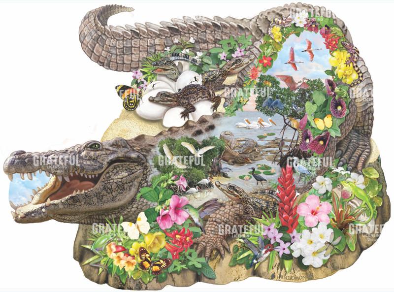 Crocodile Shape Puzzle