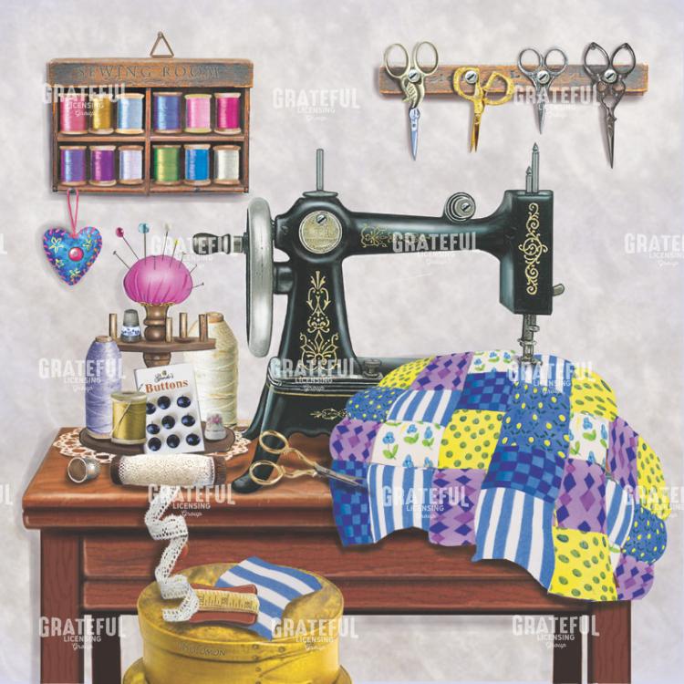 antique sewing room - lavender