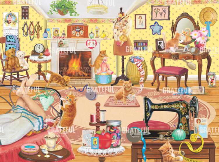 Kittens Visit Betsy's Room