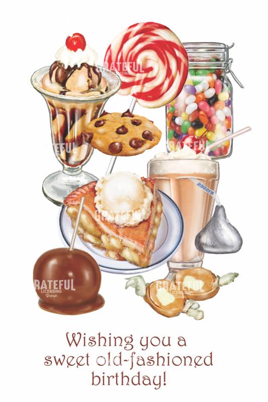 Sweet Old Fashioned Birthday