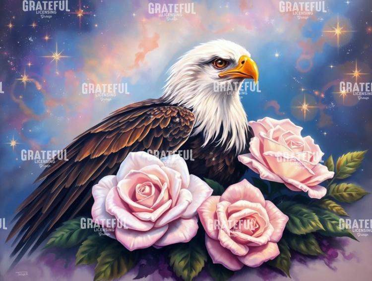 American Eagle with Roses