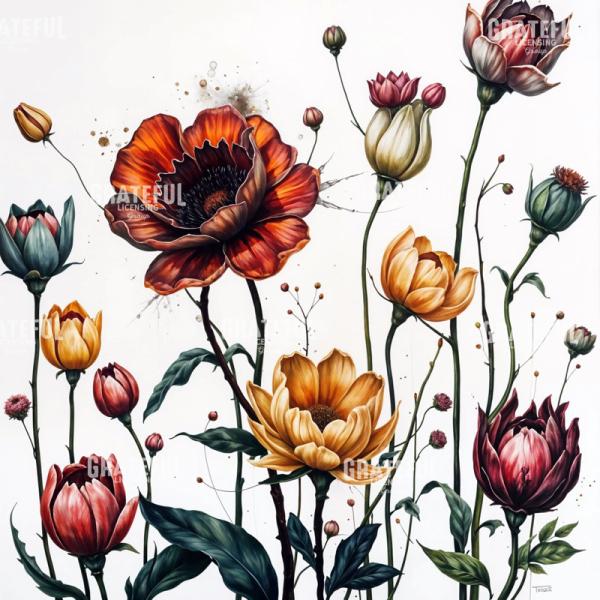 Autumn Poppies