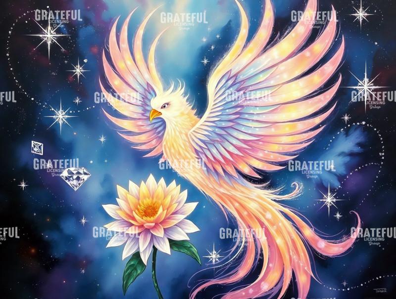 Phoenix with Chrysanthemum