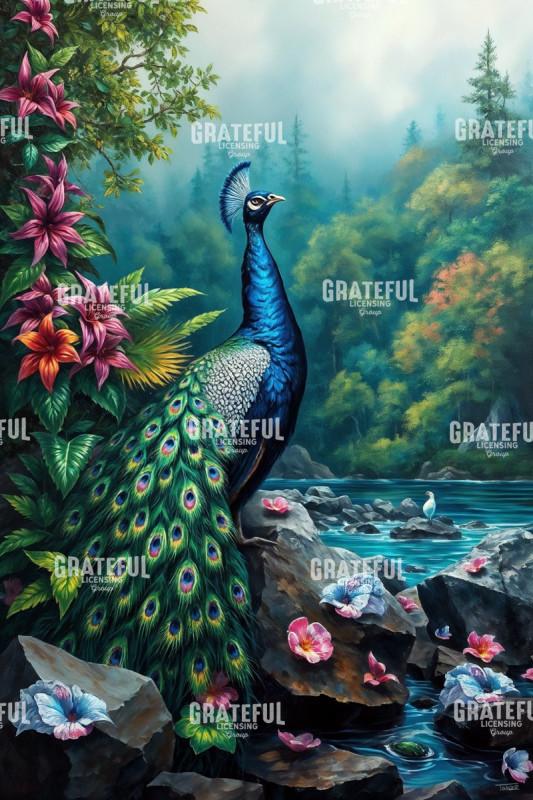 Peacock by The River