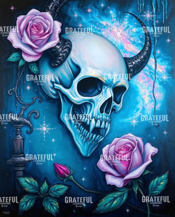 Vampire Skull and Roses