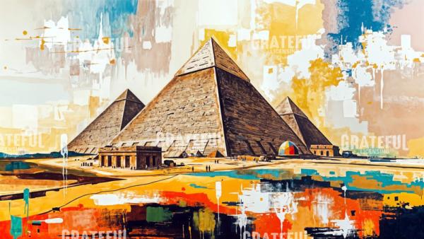 The Great Pyramids Modern Art
