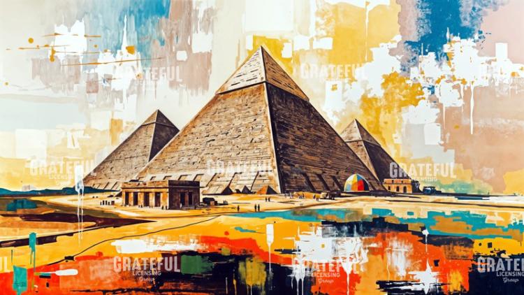 The Great Pyramids Modern Art