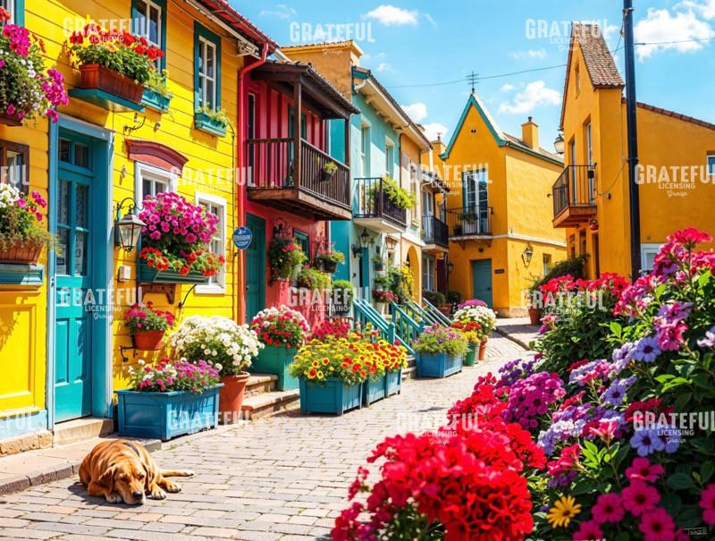 Yellow House In Bloom