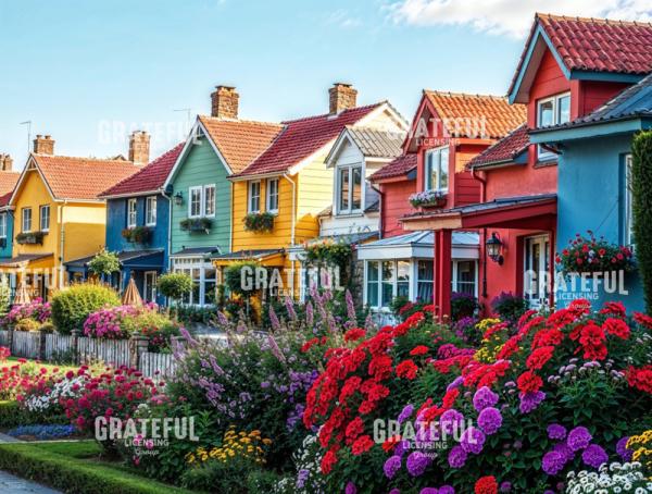 Summer Houses In Bloom