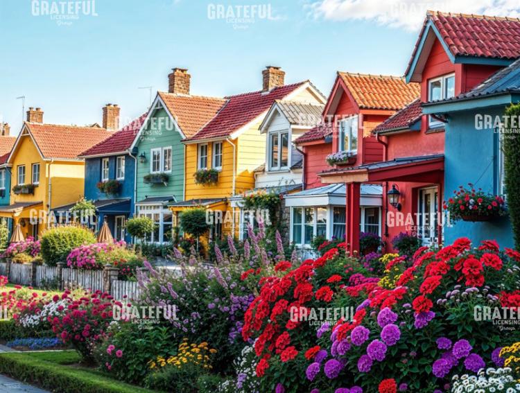 Summer Houses In Bloom