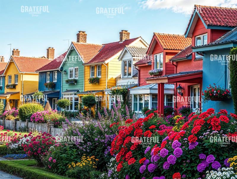 Summer Houses In Bloom