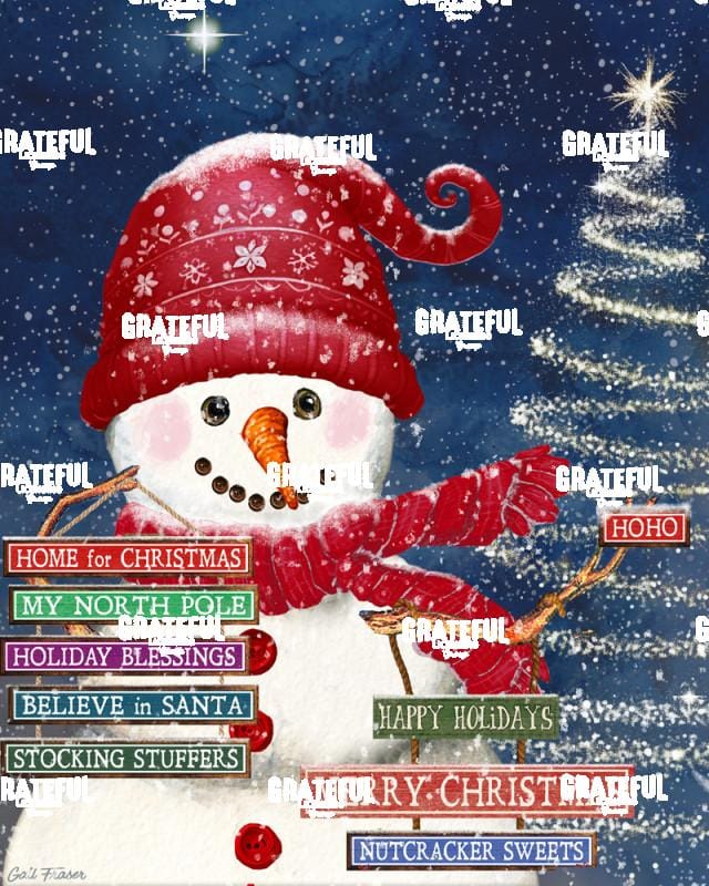 Snowman Night with Signs