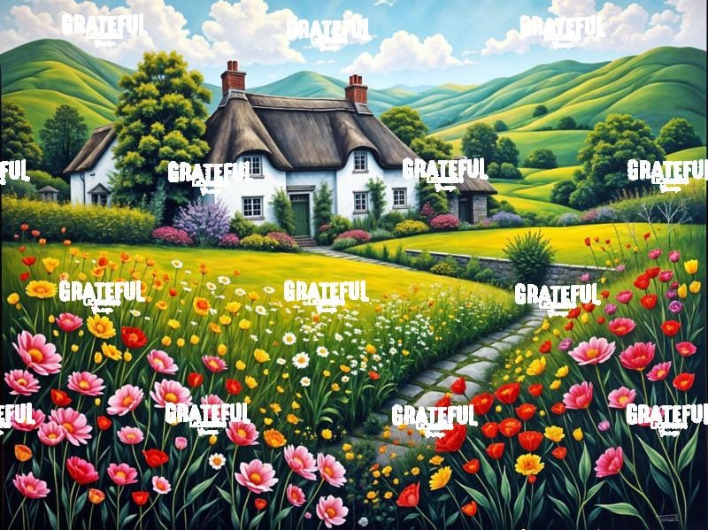 Farmhouse With a Thatched Roof