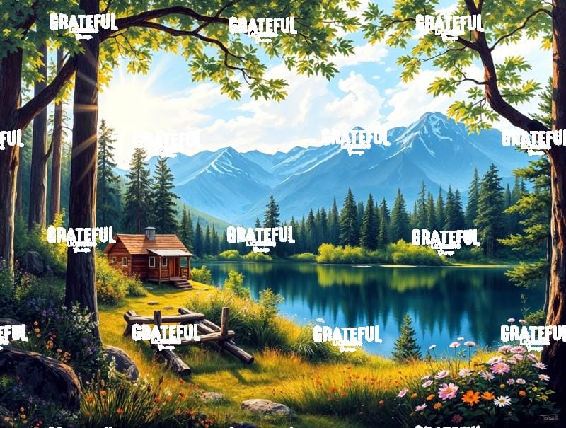 Rocky Mountains Cabin by the Lake