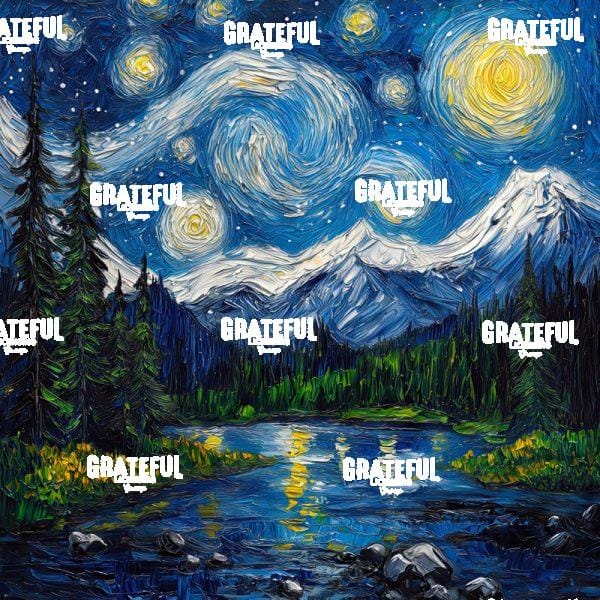 Mt Rainier National Park Van Gogh 2
