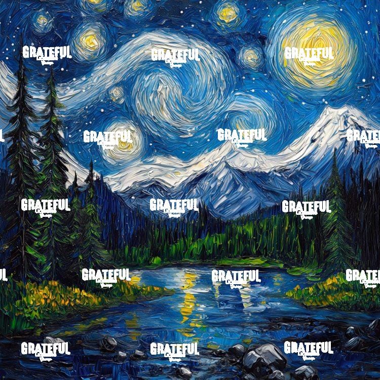 Mt Rainier National Park Van Gogh 2