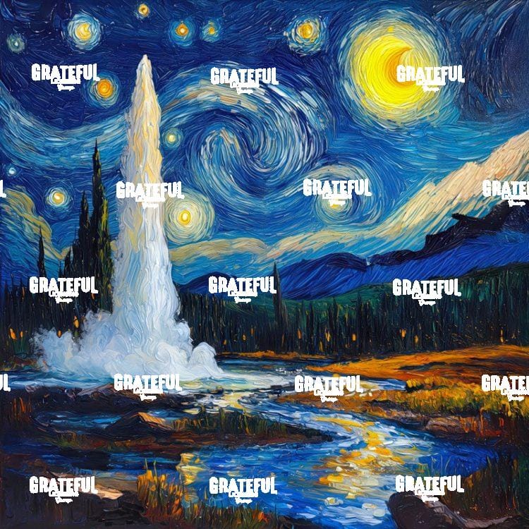 Yellowstone National Park Van Gogh 1