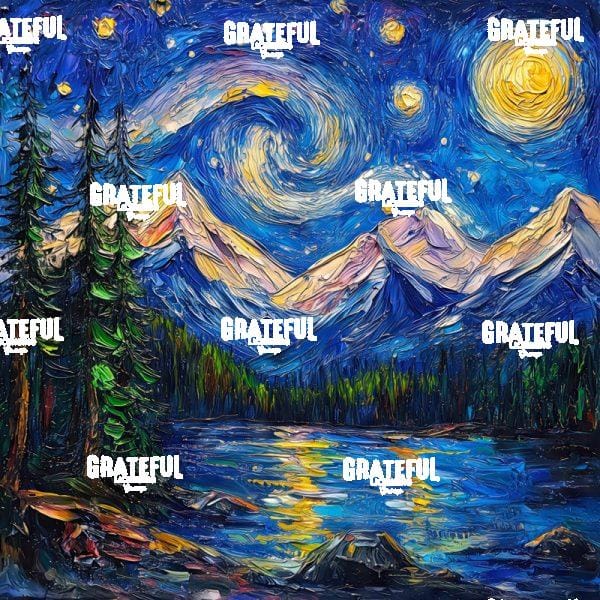 Mt Rainier National Park Van Gogh 1