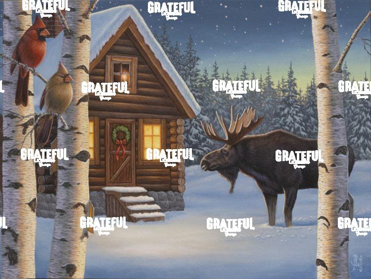 Holiday Moose Cabin
