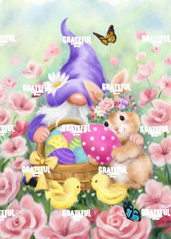 Easter Gnome and Rabbit